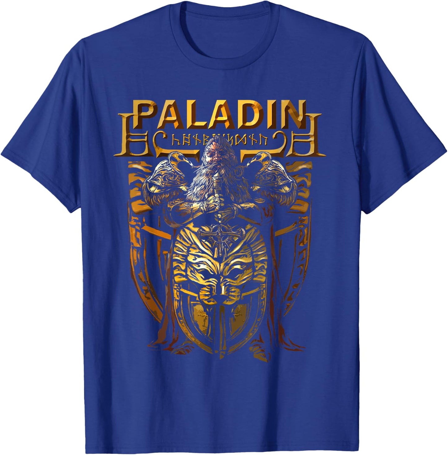 Dwarven Paladin, Dwarf Knight, Tabletop RPG Fantasy Gamers T-Shirt - T-Shirt | Royal