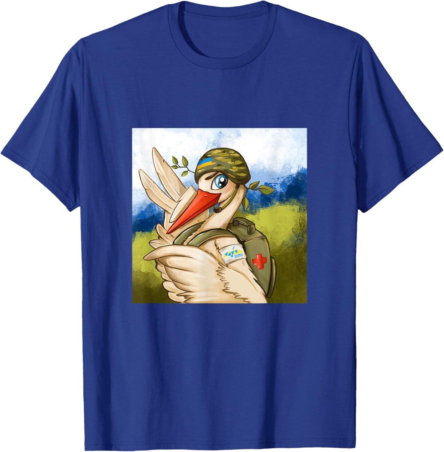 Leleka Ukraine Medic T-Shirt - T-Shirt | Royal