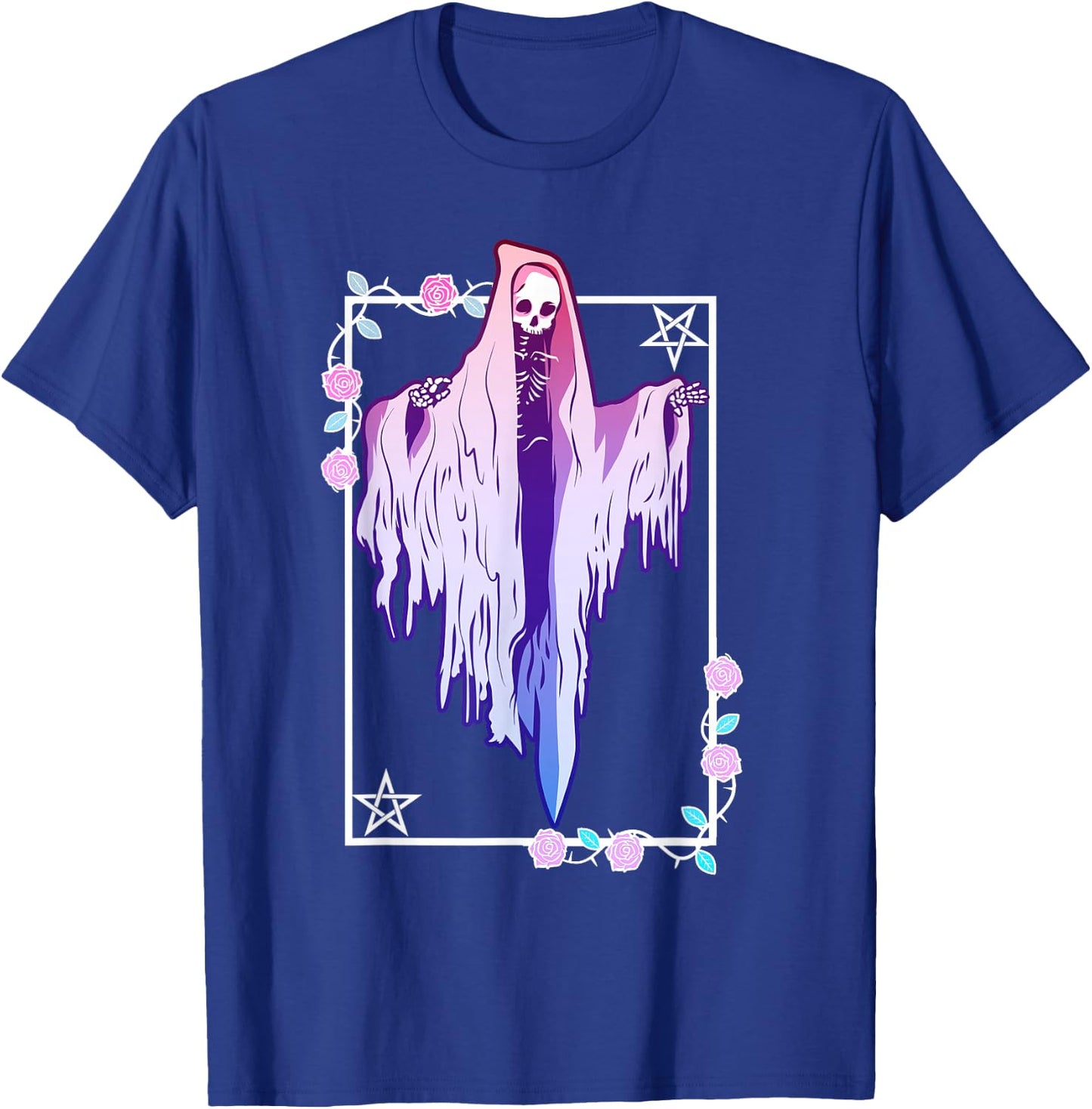 Pastel Goth Ghost Tarot Style T-Shirt - T-Shirt | Royal