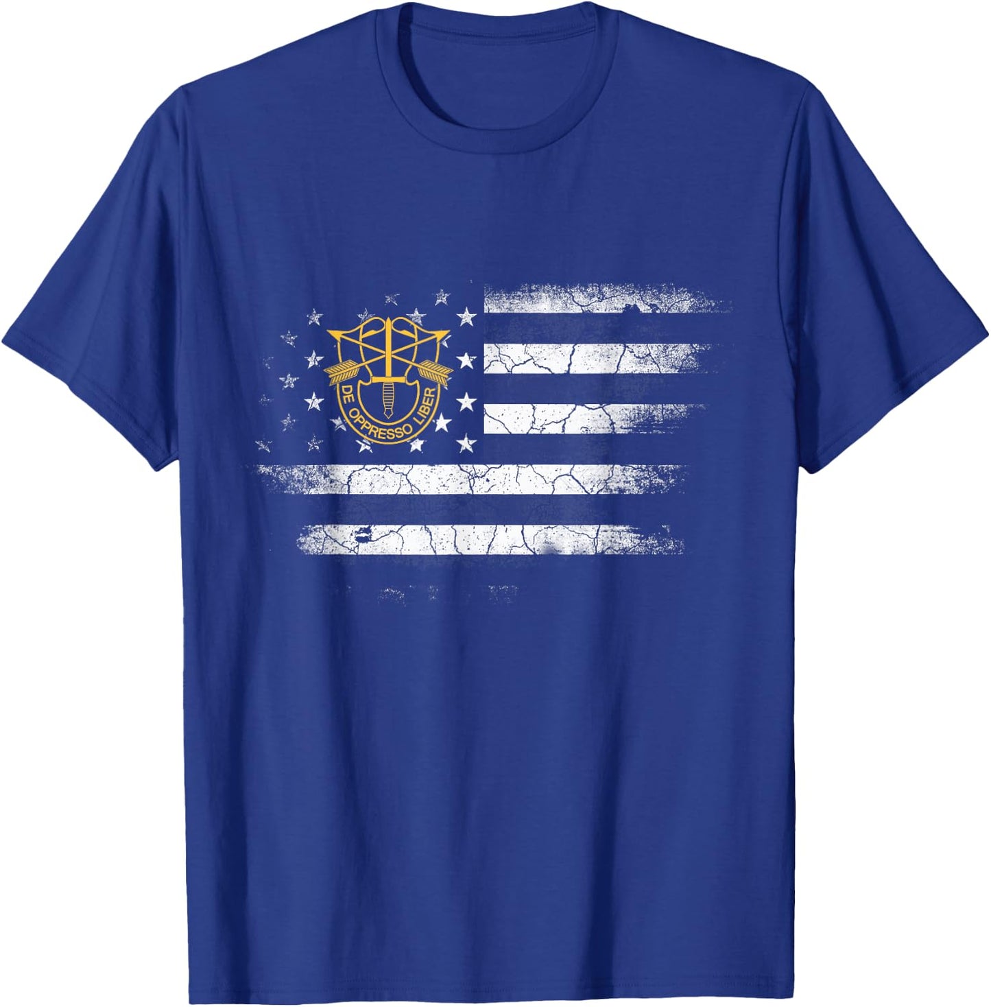 US Army Special Forces Flag Shirt - De Oppresso Liber Gift T-Shirt - T-Shirt | Royal