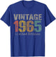 Vintage 1965 Limited Edition 60th Birthday Gifts 60 Year Old T-Shirt - T-Shirt | Royal