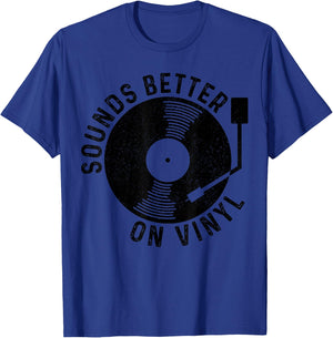 Vinyl Record DJ Record Retro Gift T-Shirt - T-Shirt | Royal