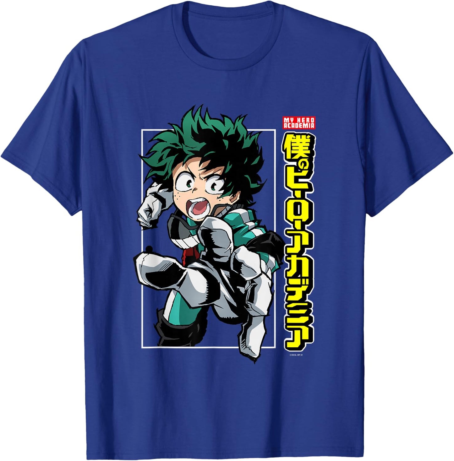My Hero Academia Deku Posing with Logo Anime T-Shirt - T-Shirt | Royal