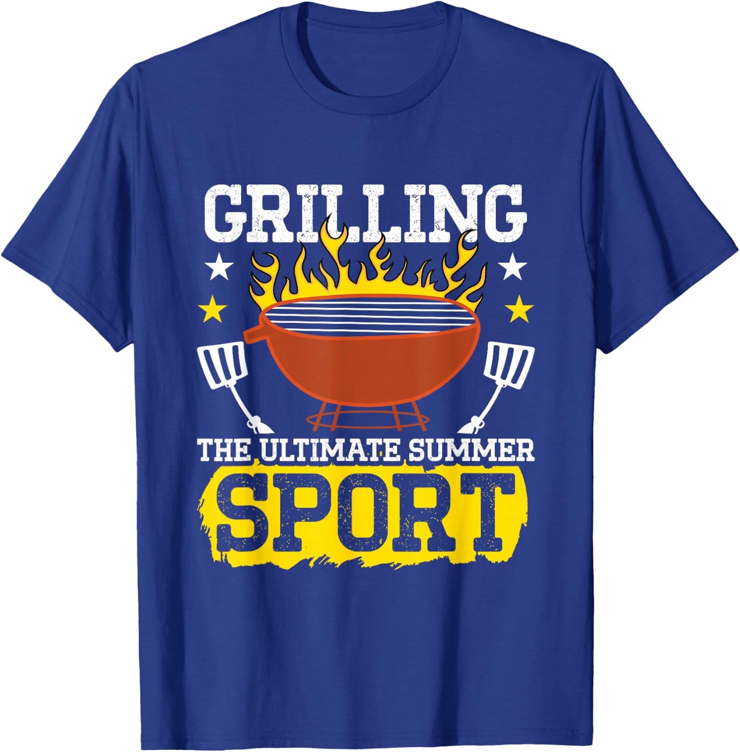 Ultimate Grill Lover Motif For BBQ Lovers Dad Grilling T-Shirt - T-Shirt | Royal