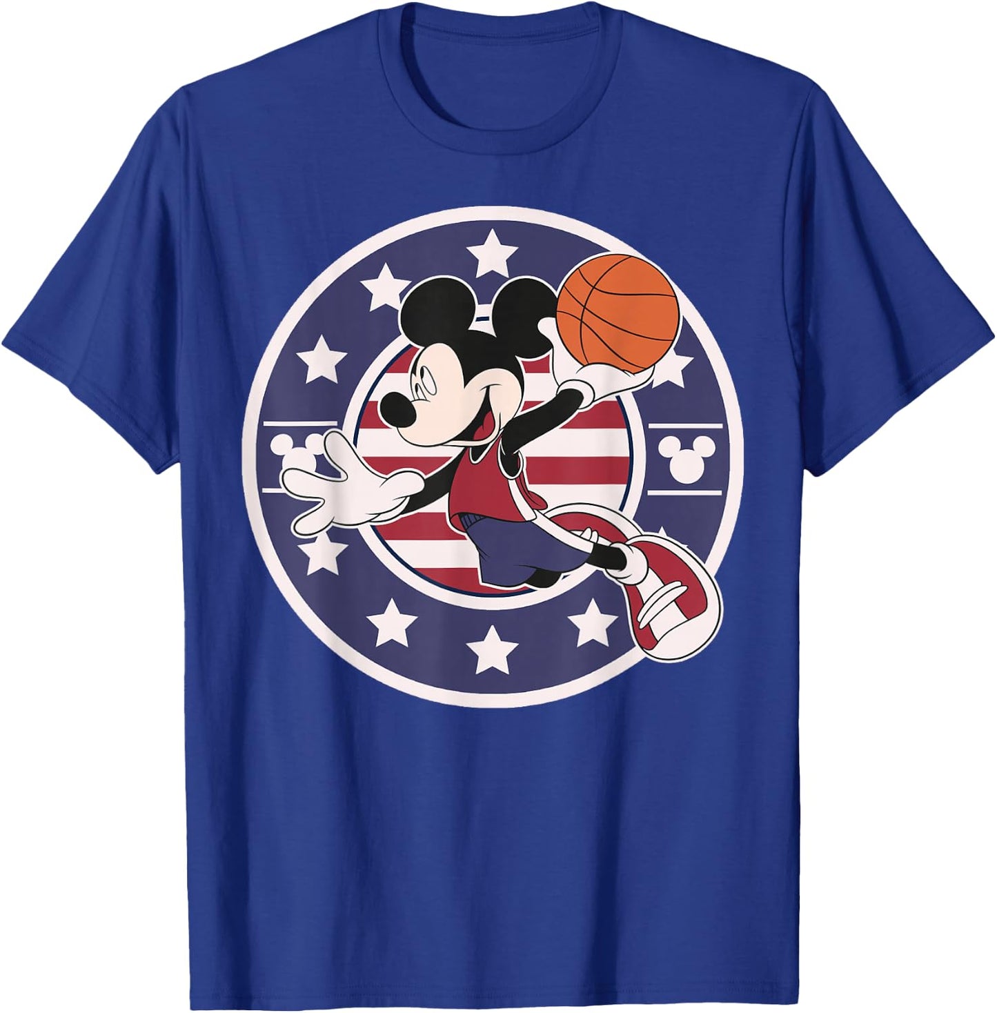 Disney Mickey and Friends Mickey Basketball USA Small T-Shirt - T-Shirt | Royal