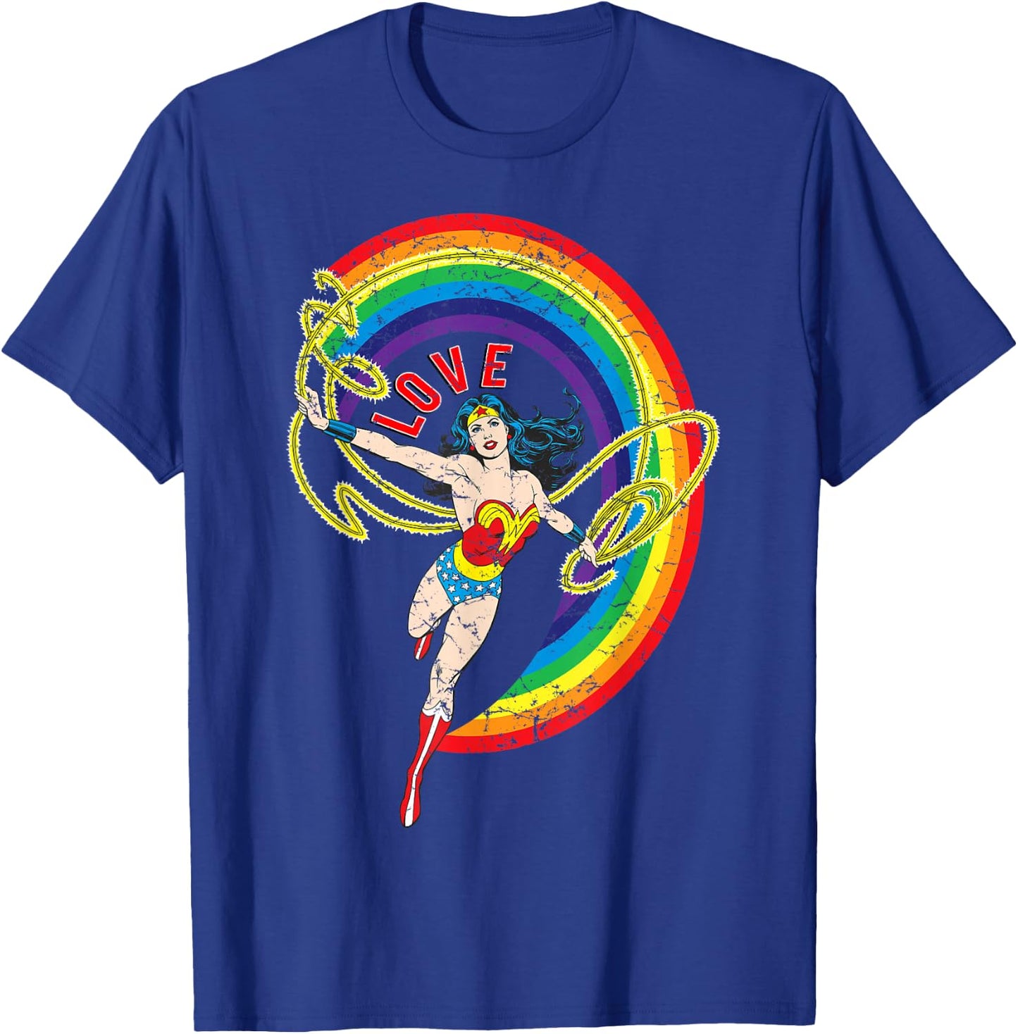 DC Wonder Woman Rainbow Love T-Shirt - T-Shirt | Royal