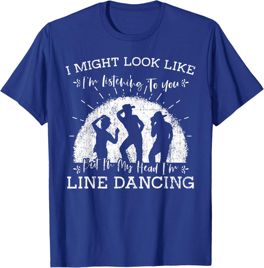 Line Dancing Choreographer Dance Teacher Group Performer Men Women Girls Kids T-Shirt - T-Shirt | Royal