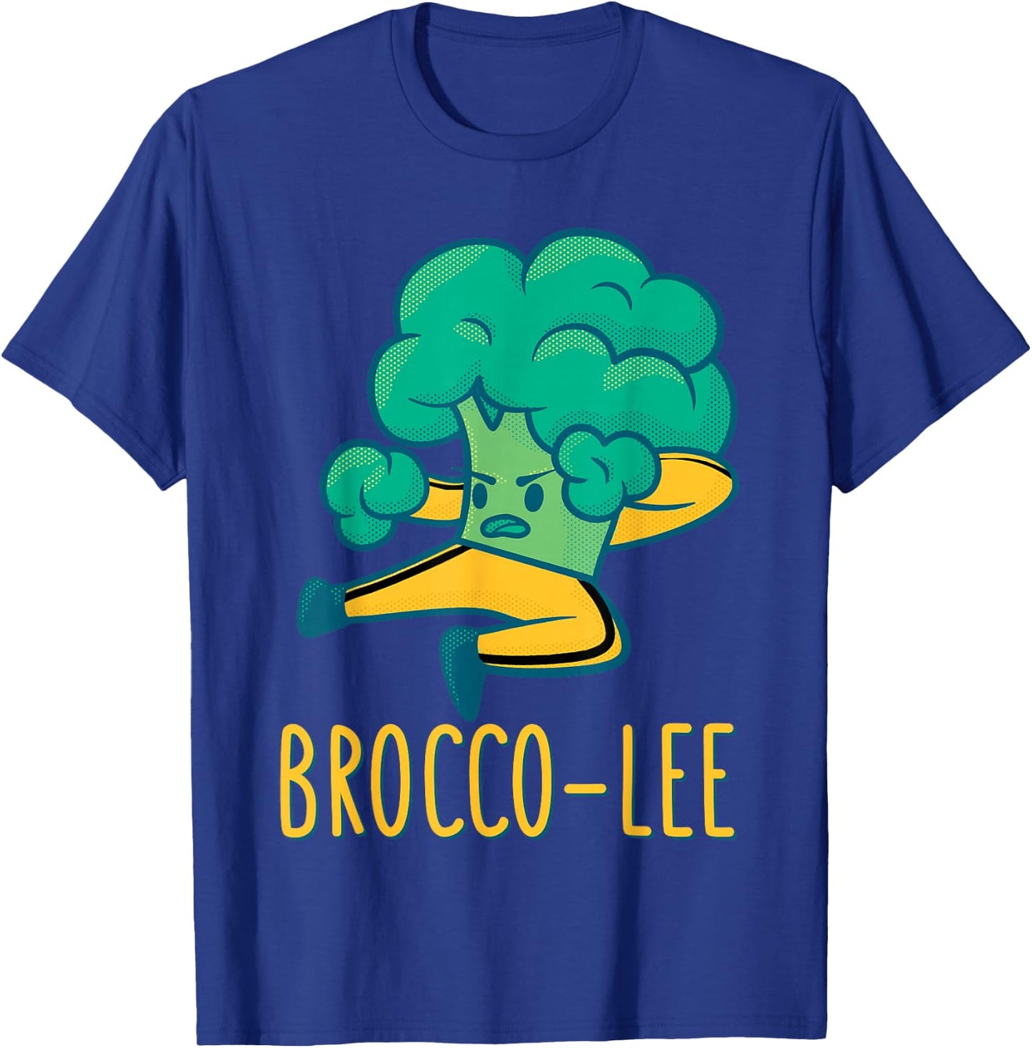 Funny Vegetable Word Game Dad Joke Brocco-Lee Broccoli T-Shirt - T-Shirt | Royal