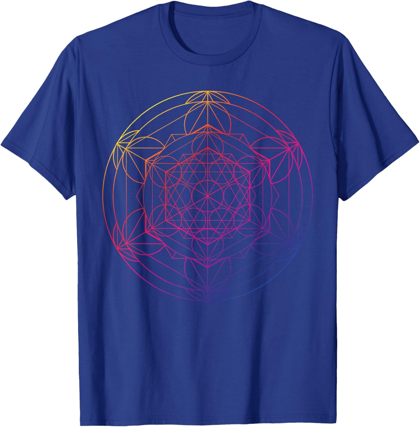 Sacred Geometry for a Spiritual Zen Gothic Mandala T-Shirt - T-Shirt | Royal
