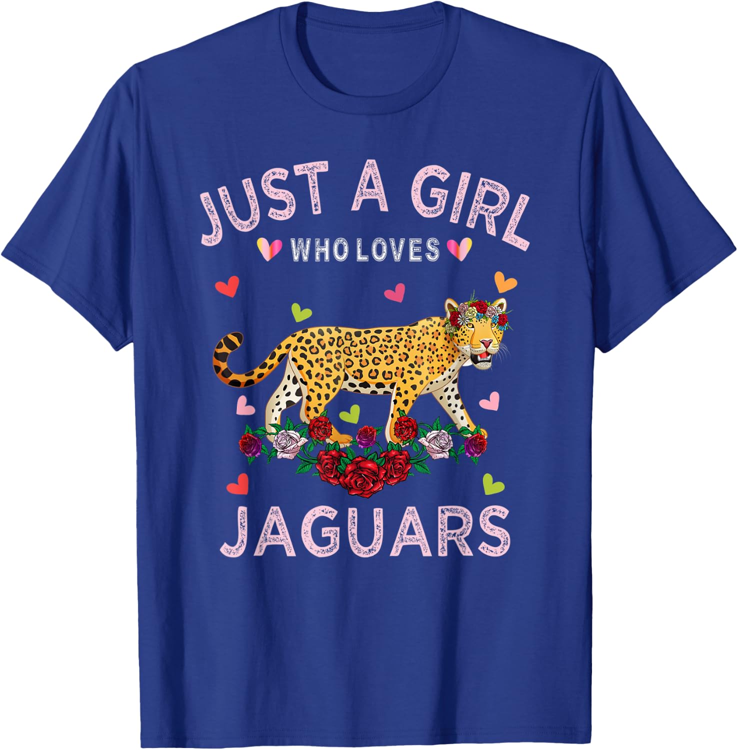 Funny Jaguar Shirt Just A Girl Who Loves Jaguars T-Shirt - T-Shirt | Royal