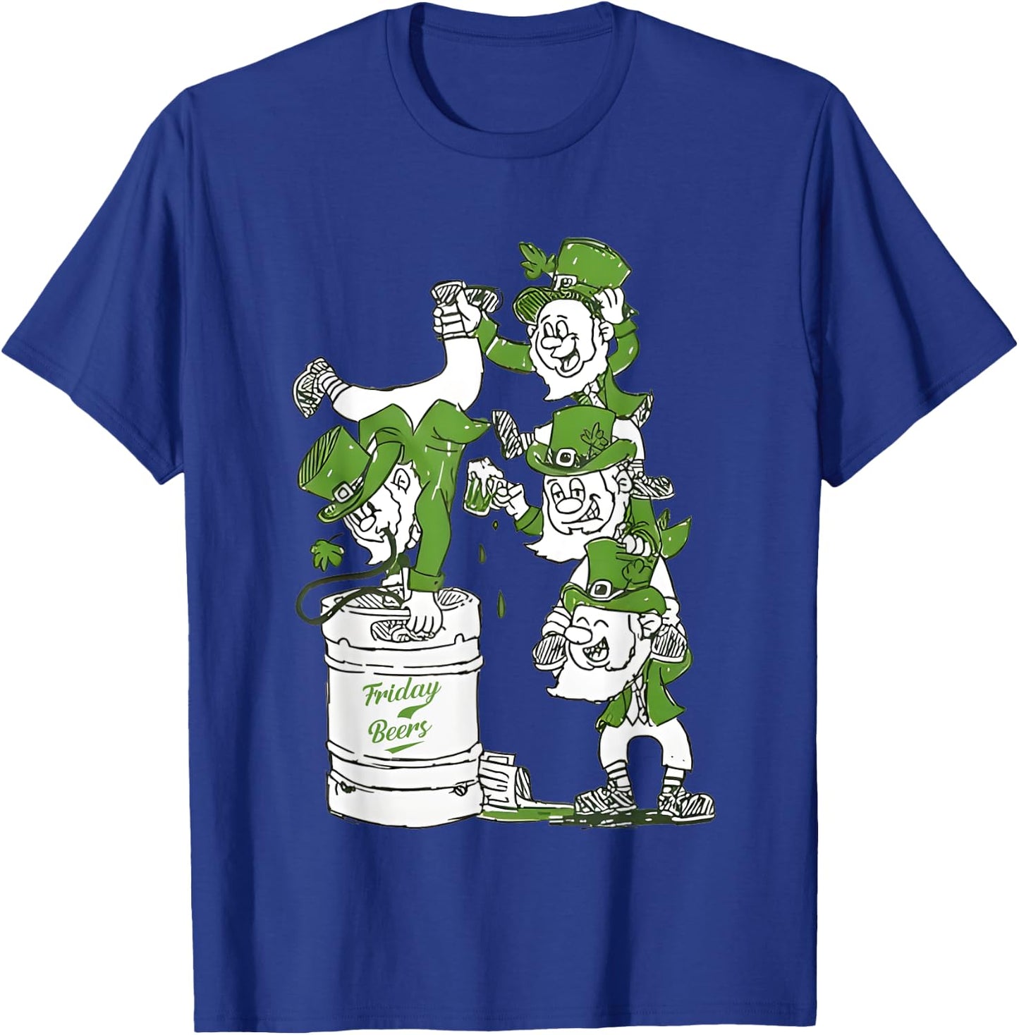 Irish Keg Stand Friday Beer T-Shirt - T-Shirt | Royal