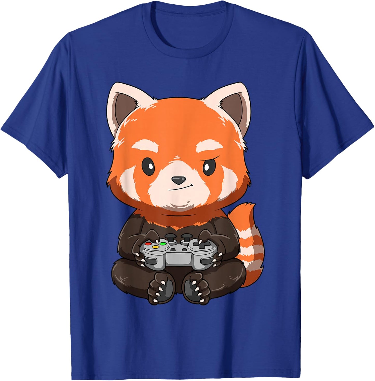 Gaming Red Panda Gamer Red Panda Playing Video Games T-Shirt - T-Shirt | Royal