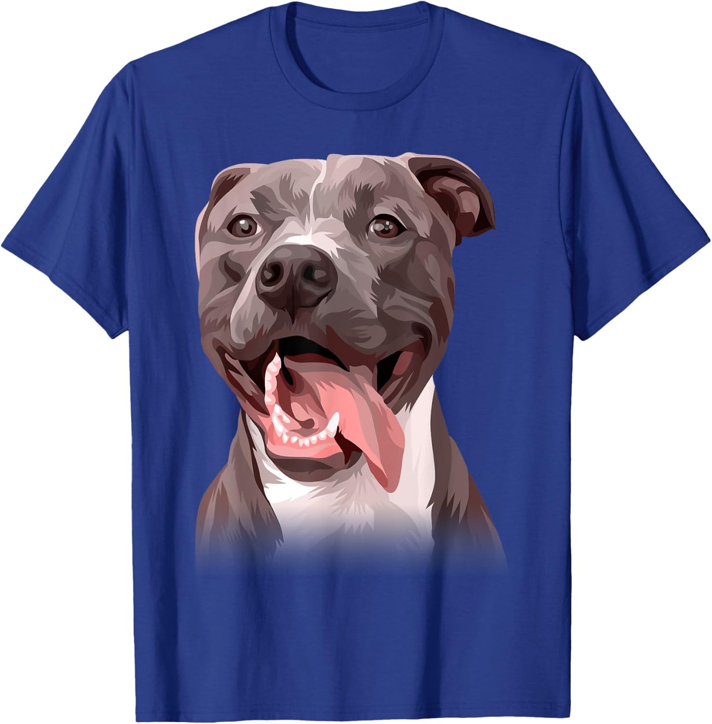 Perfect Gift Pitbull Lovers - Colorful Art Pitty Dog Men Women Kids T-Shirt - T-Shirt | Royal