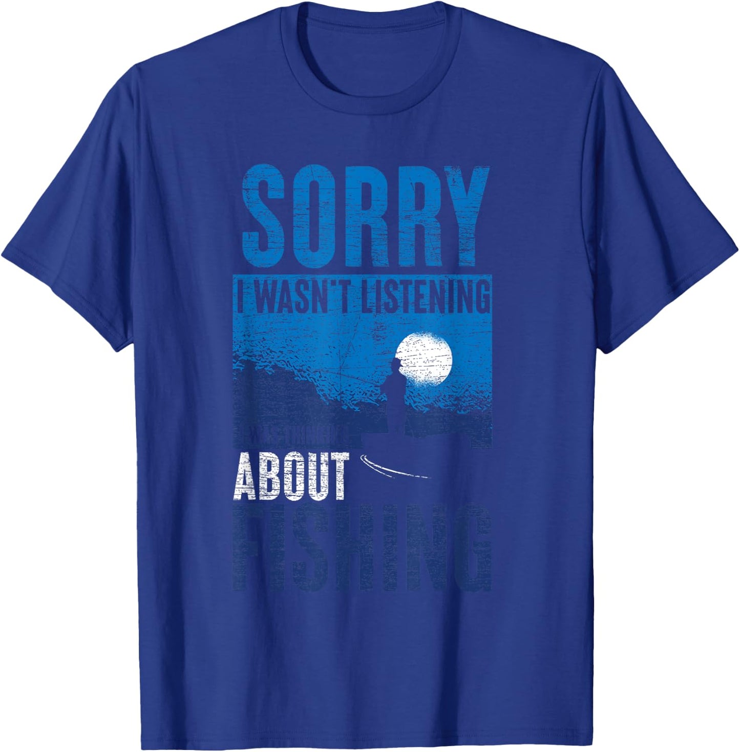 Funny Fisherman Fishing T-Shirt - T-Shirt | Royal