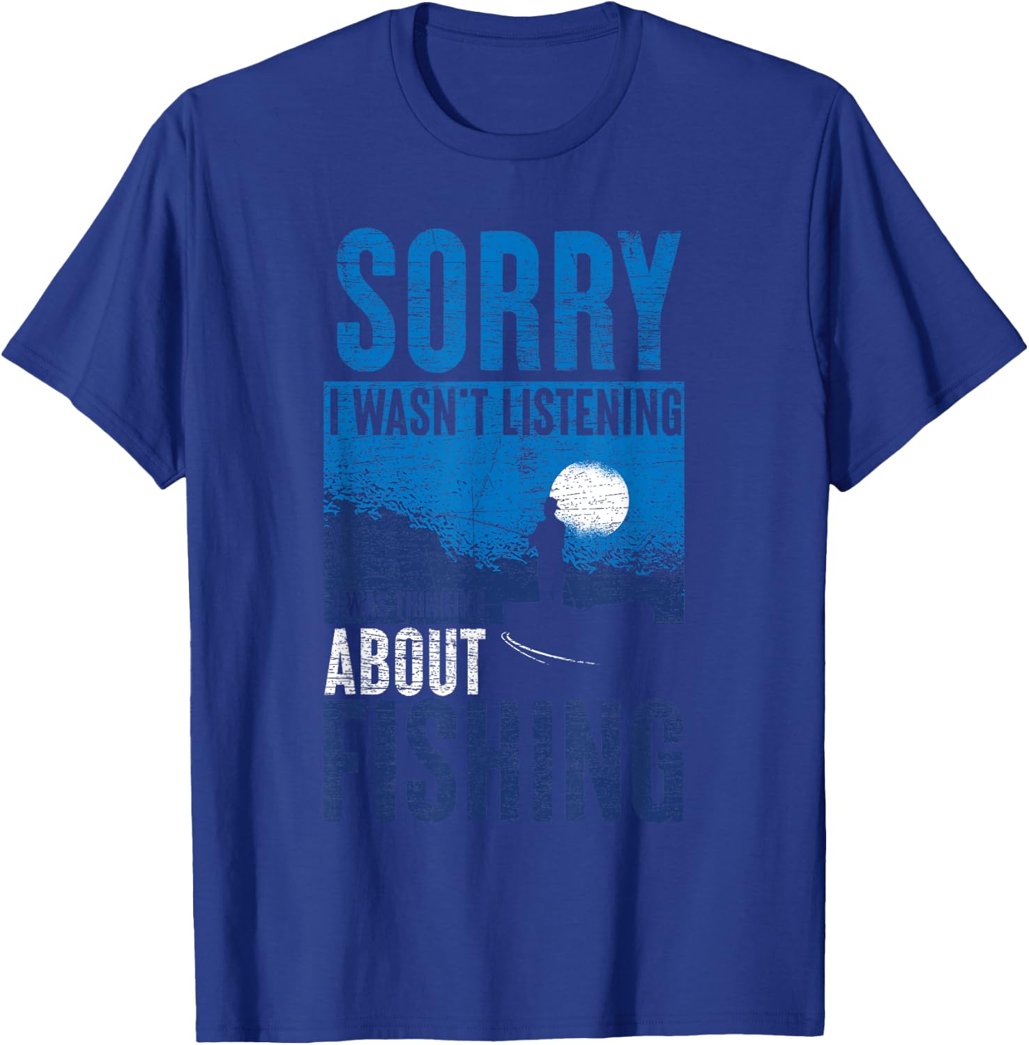 Funny Fisherman Fishing T-Shirt - T-Shirt | Royal
