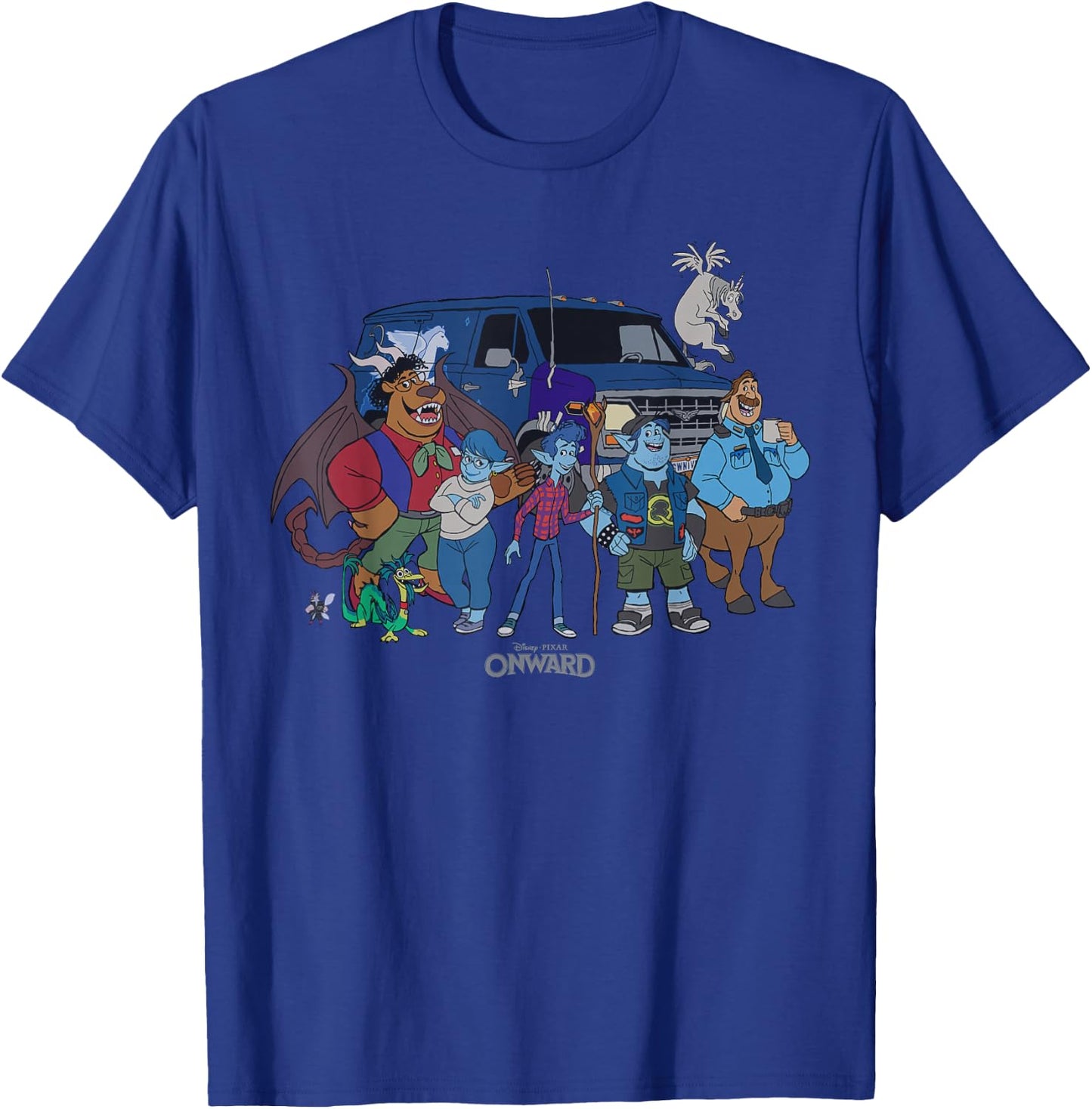 Disney Pixar Onward Group Snapshot T-Shirt - T-Shirt | Royal