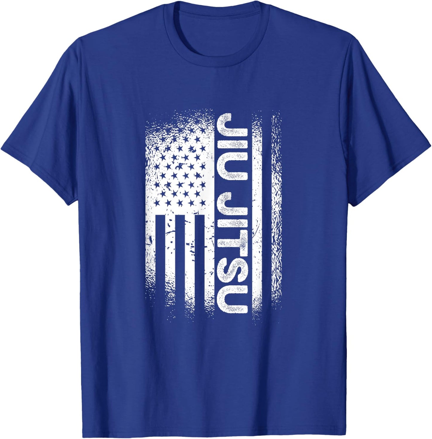 Jiu Jitsu American Flag Brazillian Ju Jitsu Men Kids Gift T-Shirt - T-Shirt | Royal