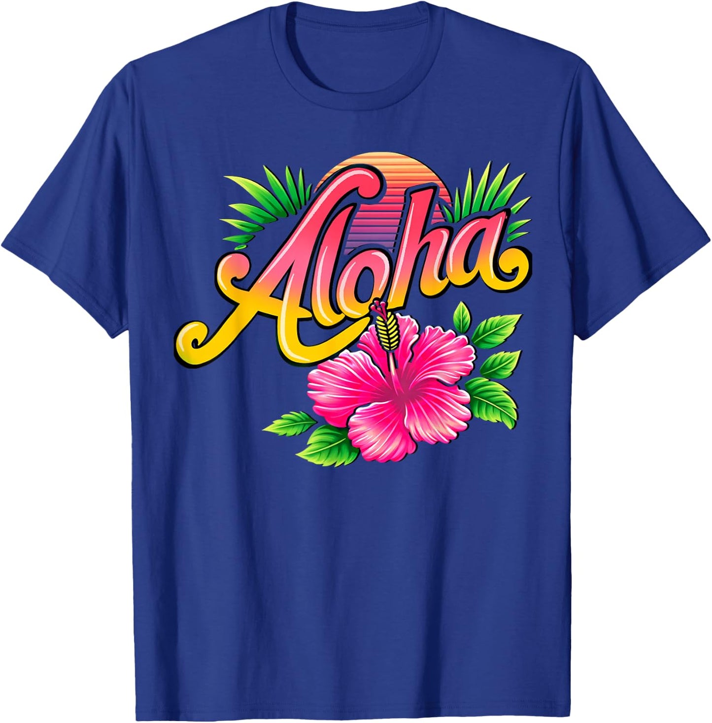 Aloha Hibiscus Flower - Hawaiian Flower Essence T-Shirt - T-Shirt | Royal