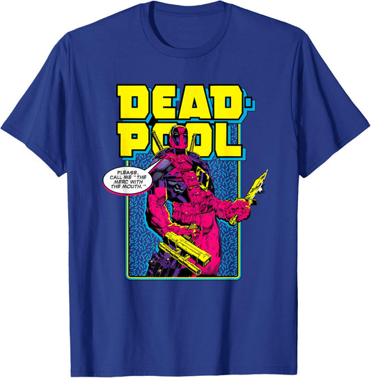 Marvel Deadpool Please Call me the Merc with the Mouth T-Shirt - T-Shirt | Royal