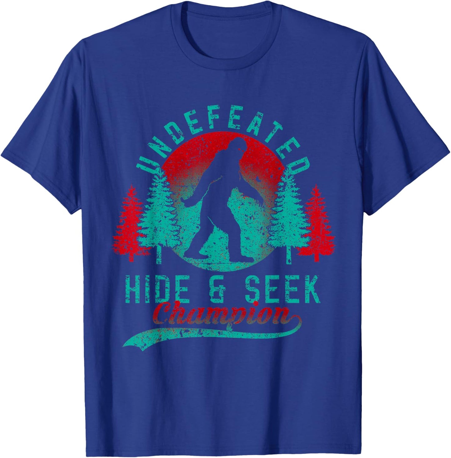 Bigfoot Limited Edition Undefeated Hide & Seek Sasquatch T-Shirt - T-Shirt | Royal