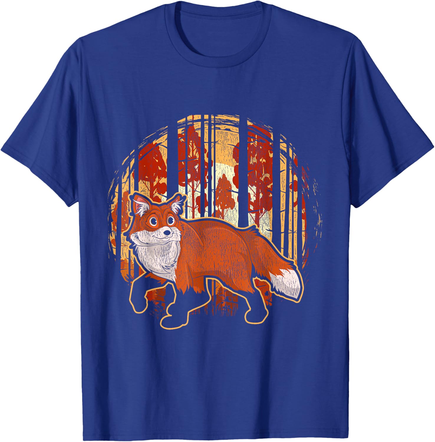 Wildlife Fox Forest Animal Kids Girls Boys Gift Nature Fox T-Shirt - T-Shirt | Royal