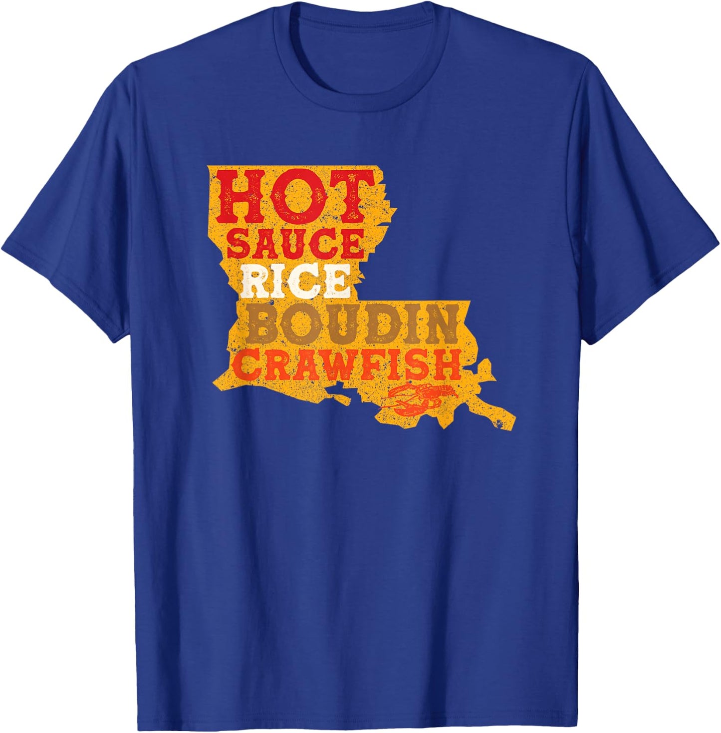 Crawfish Boil Retro Louisiana USA Cajun Seafood Festival T-Shirt - T-Shirt | Royal
