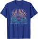 One Happy Island Aruba Sun Rays Waves Vintage Hand Drawn T-Shirt - T-Shirt | Royal