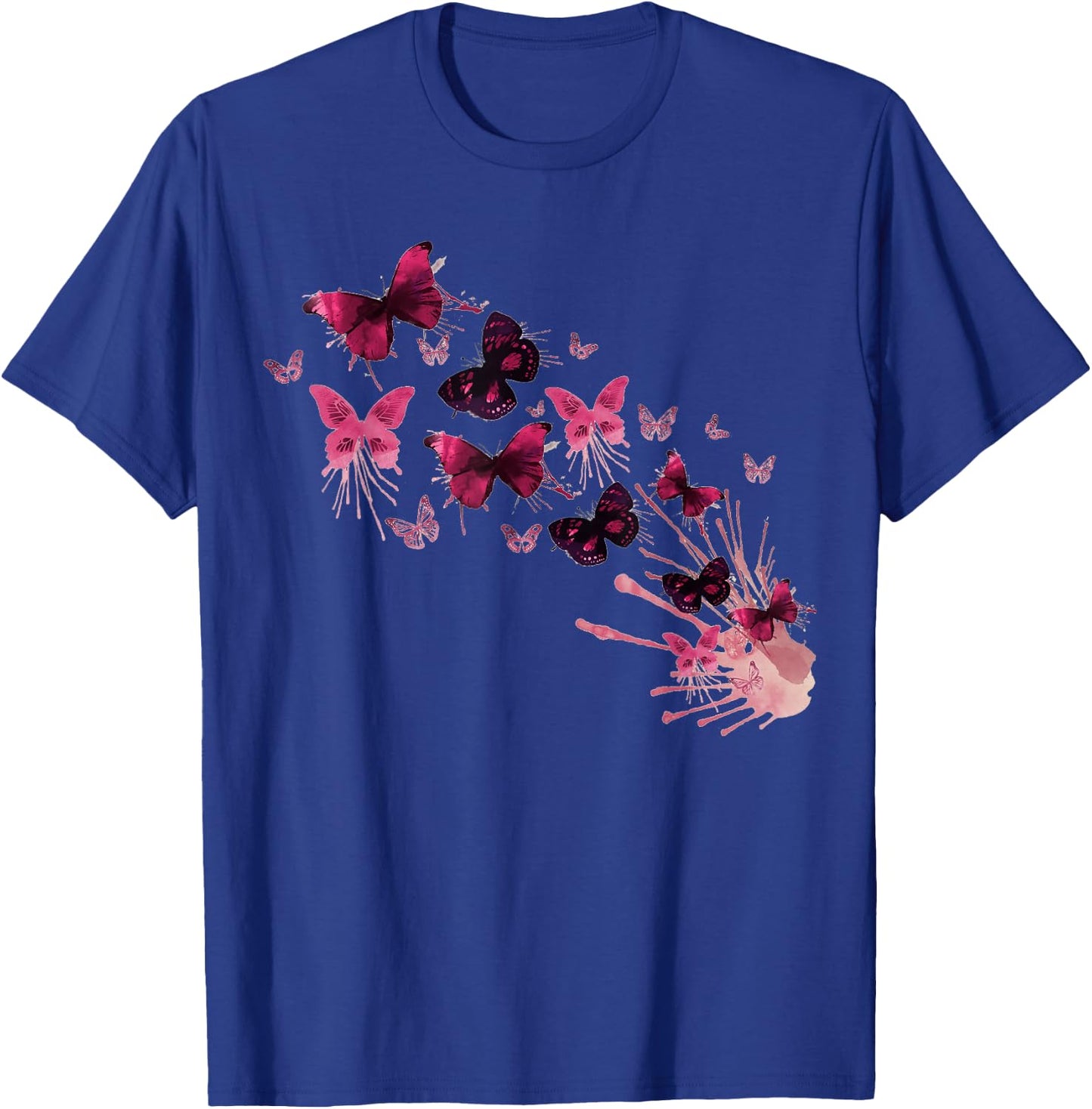 Vintage Butterflies Painted Collection for Butterfly Lovers T-Shirt - T-Shirt | Royal