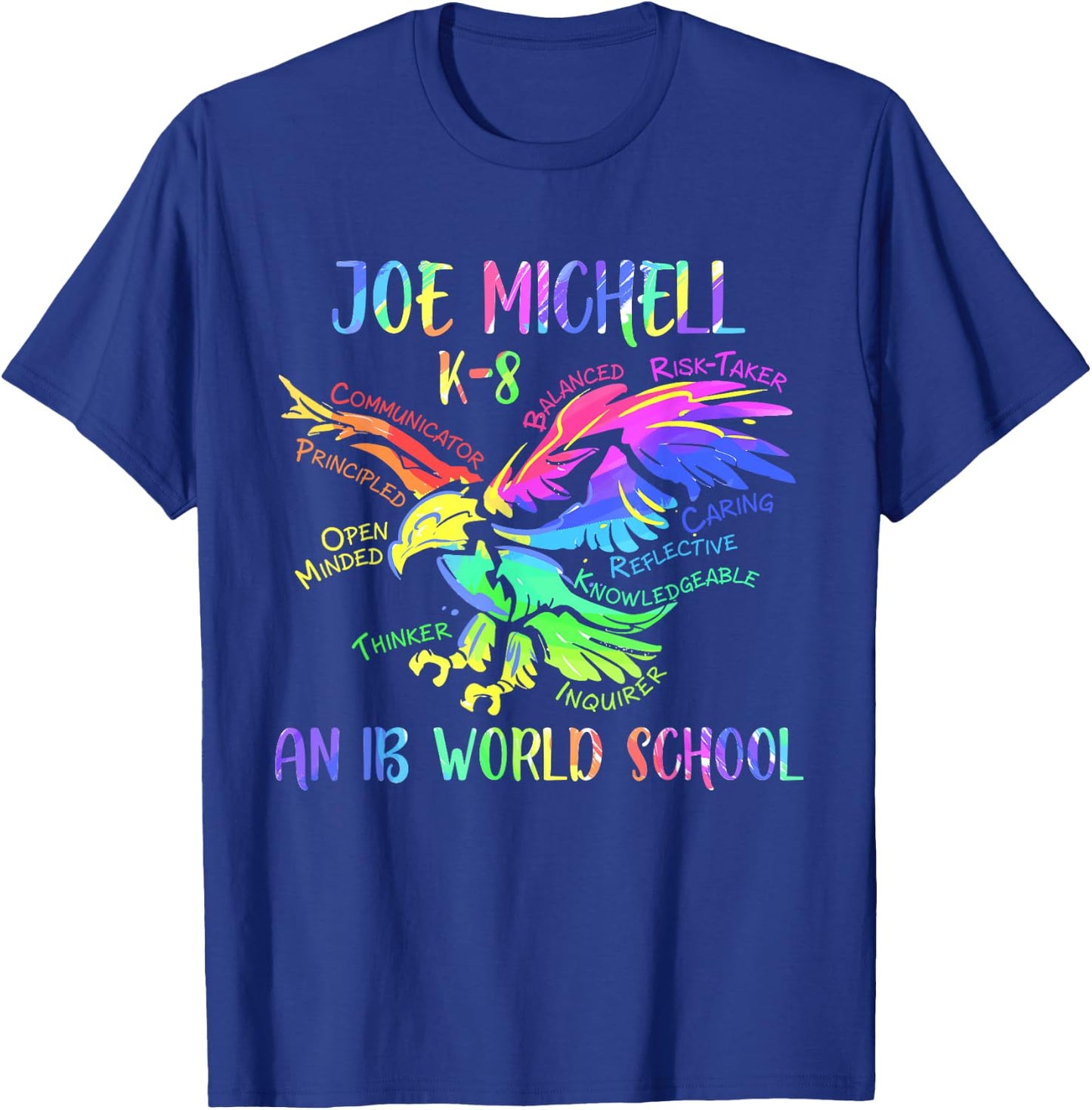 Joe Michell School Rainbow Eagle 2020 T-Shirt - T-Shirt | Royal