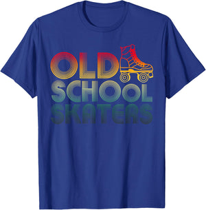 Roller Skates Old School Vintage Derby Funky 70’s Party T-Shirt - T-Shirt | Royal