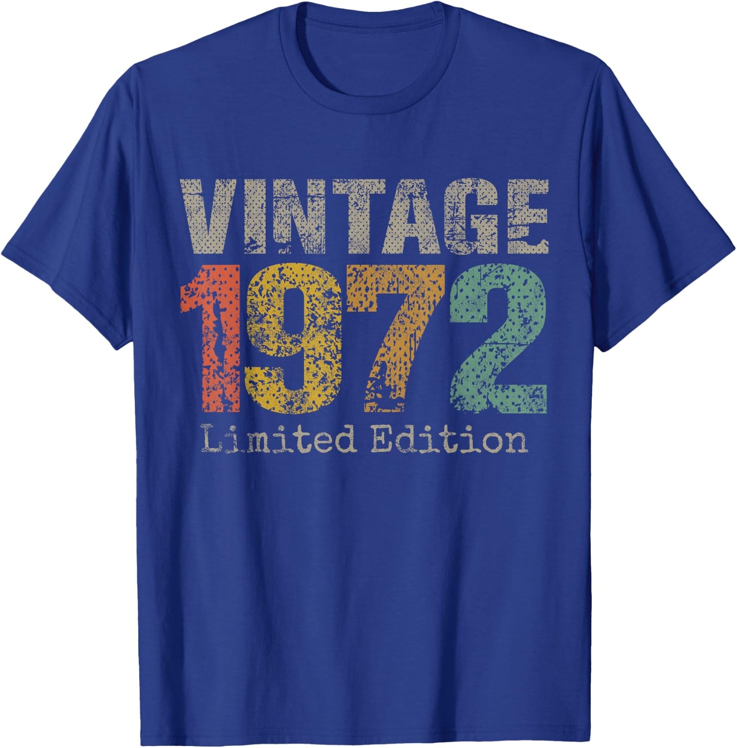 Vintage 1972 Limited Edition 53rd Birthday Gifts 53 Year Old T-Shirt - T-Shirt | Royal
