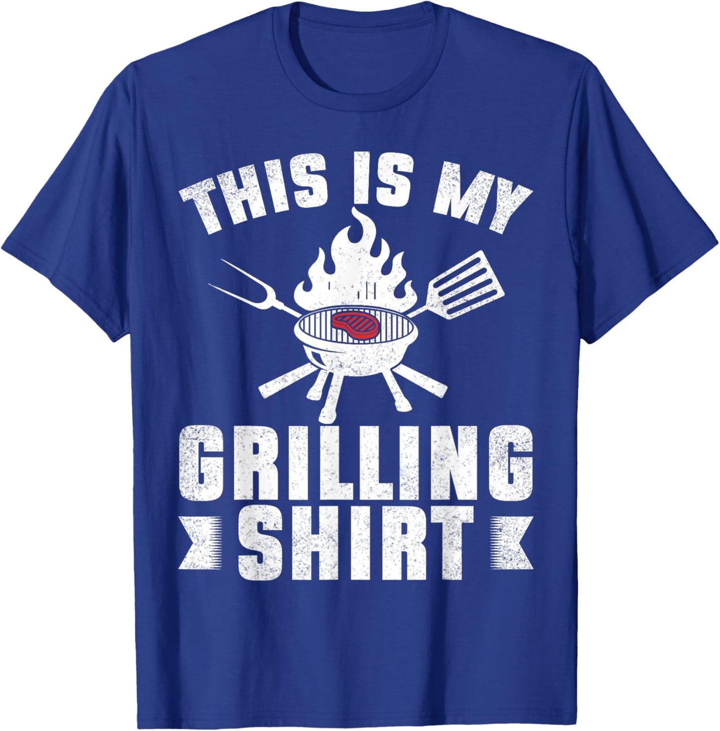 This Is My Grilling Barbecue BBQ Smoker Party Chef T-Shirt - T-Shirt | Royal
