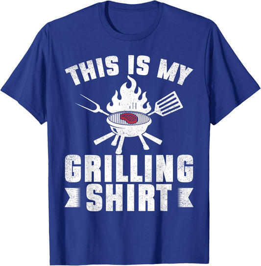 This Is My Grilling Barbecue BBQ Smoker Party Chef T-Shirt - T-Shirt | Royal