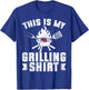 This Is My Grilling Barbecue BBQ Smoker Party Chef T-Shirt - T-Shirt | Royal