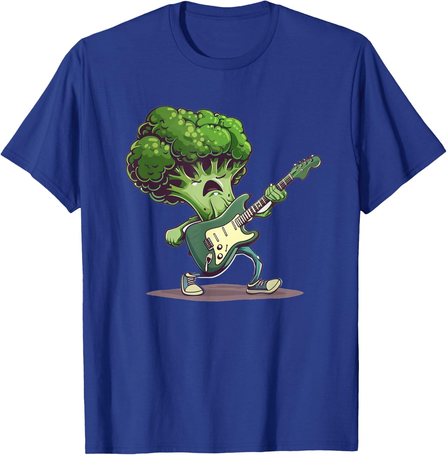 Guitar Broccoli Costume for funny Boys and Girls T-Shirt - T-Shirt | Royal
