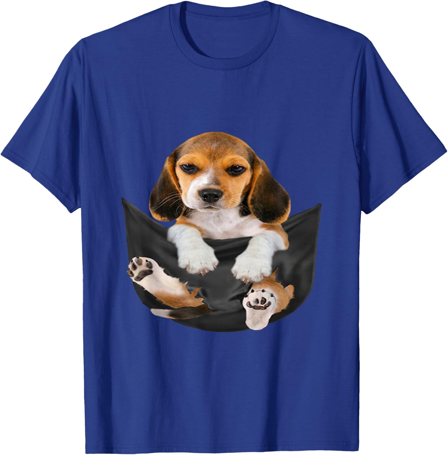 Dog Lovers Gifts Beagle In Pocket Funny Dog Face T-Shirt - T-Shirt | Royal