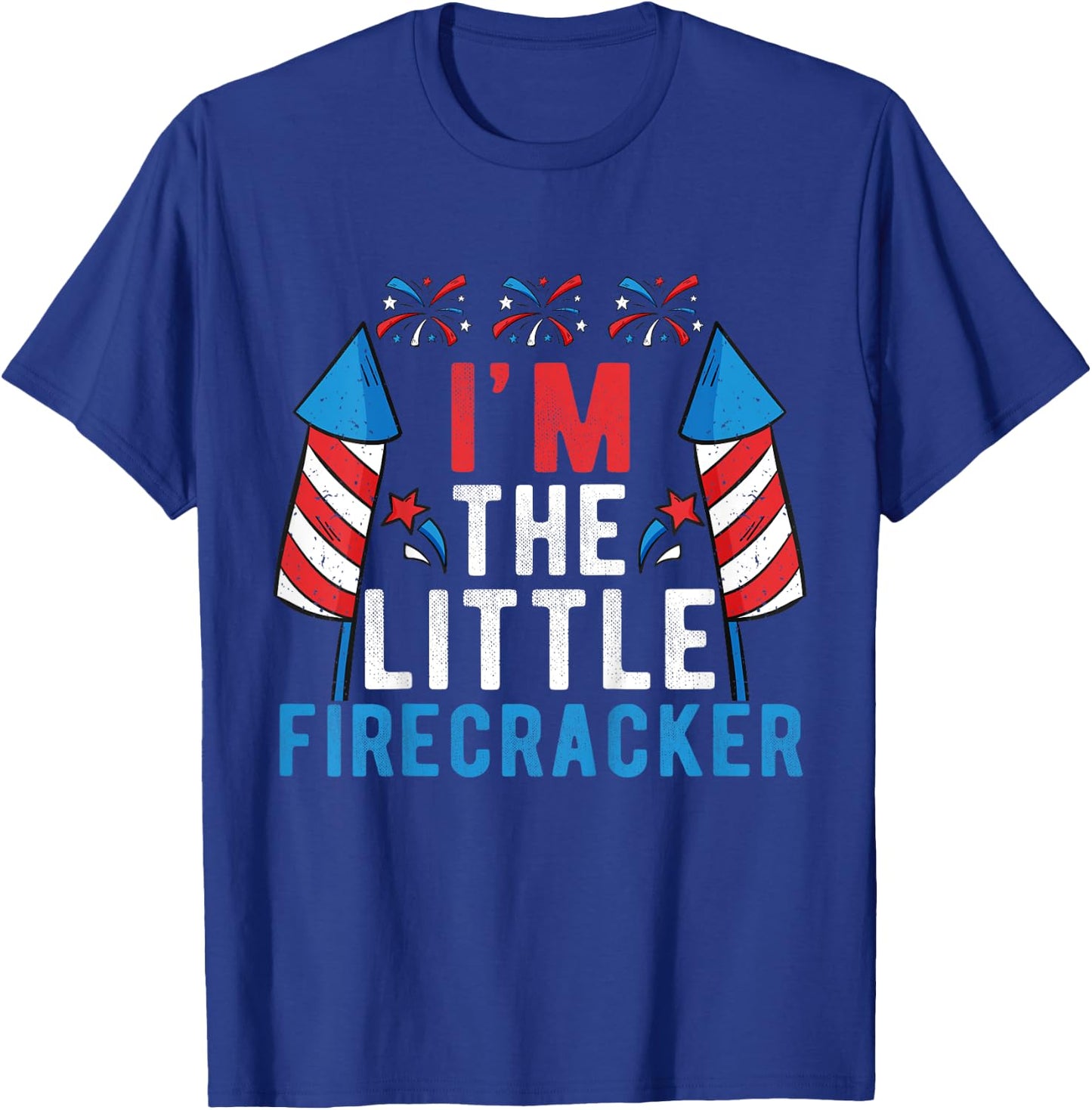 I'm The Little Firecracker Kids 4th Of July Matching Family T-Shirt - T-Shirt | Royal