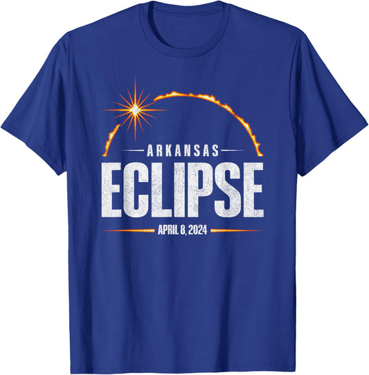 2024 Total Solar Eclipse Arkansas - Total Eclipse 2024 T-Shirt - T-Shirt | Royal
