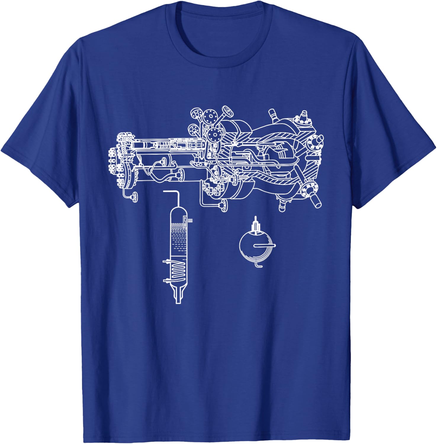 Core Reactor Patent Nuclear Technology Physics Atomic Physics T-Shirt - T-Shirt | Royal