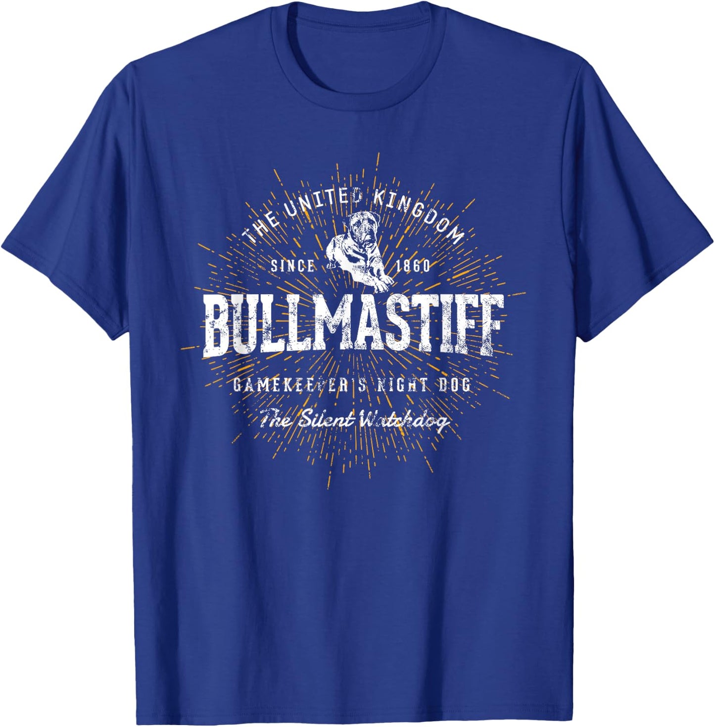 Vintage Style Retro Bullmastiff T-Shirt - T-Shirt | Royal