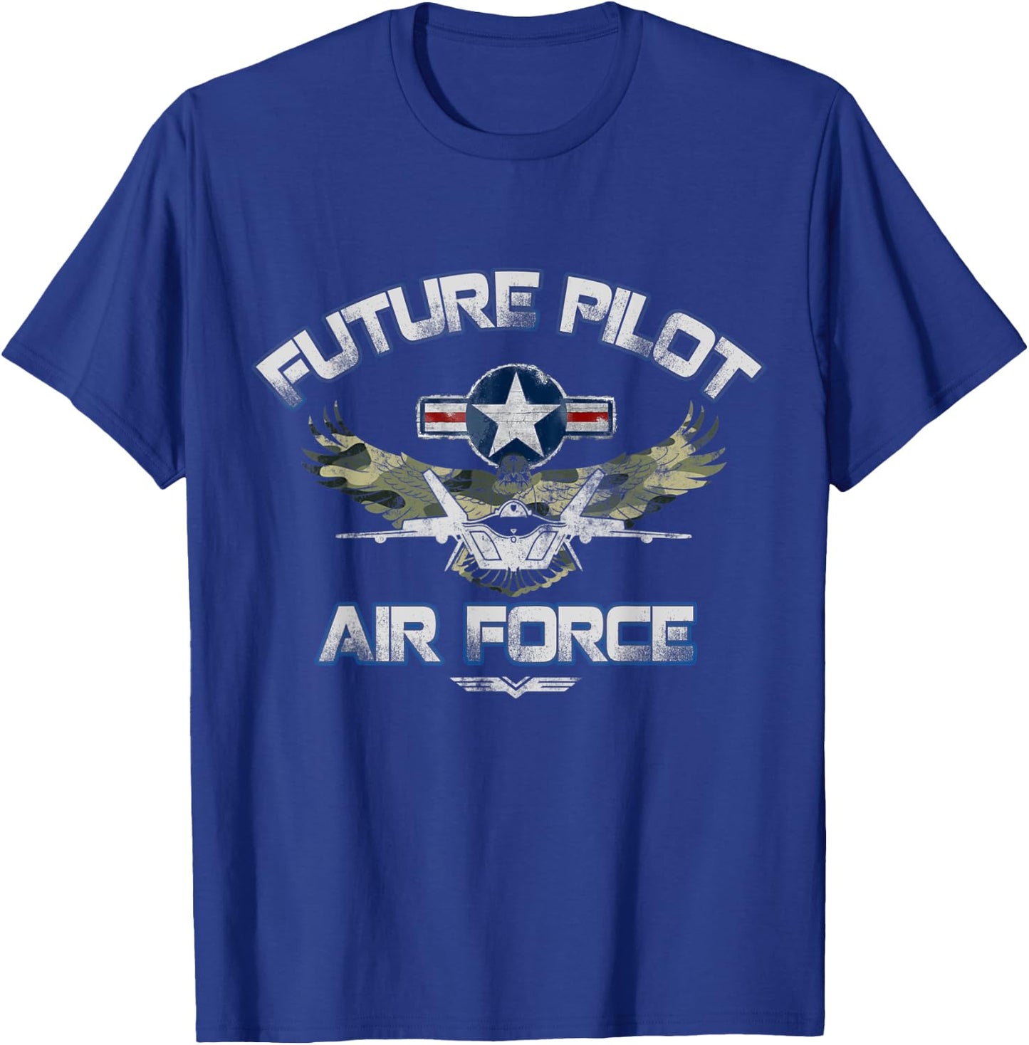 Proud Air Force Veteran Shirt Military Future Airman Day T-Shirt - T-Shirt | Royal