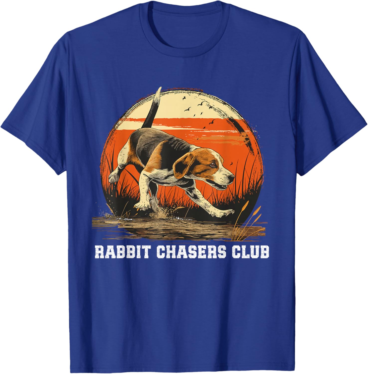 Dog Hunter Rabbit Chasers Club Beagle Hunting T-Shirt - T-Shirt | Royal