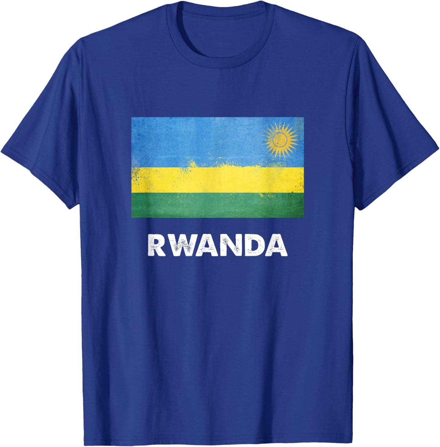 Rwanda flag jersey, Rwanda T-Shirt - T-Shirt | Royal