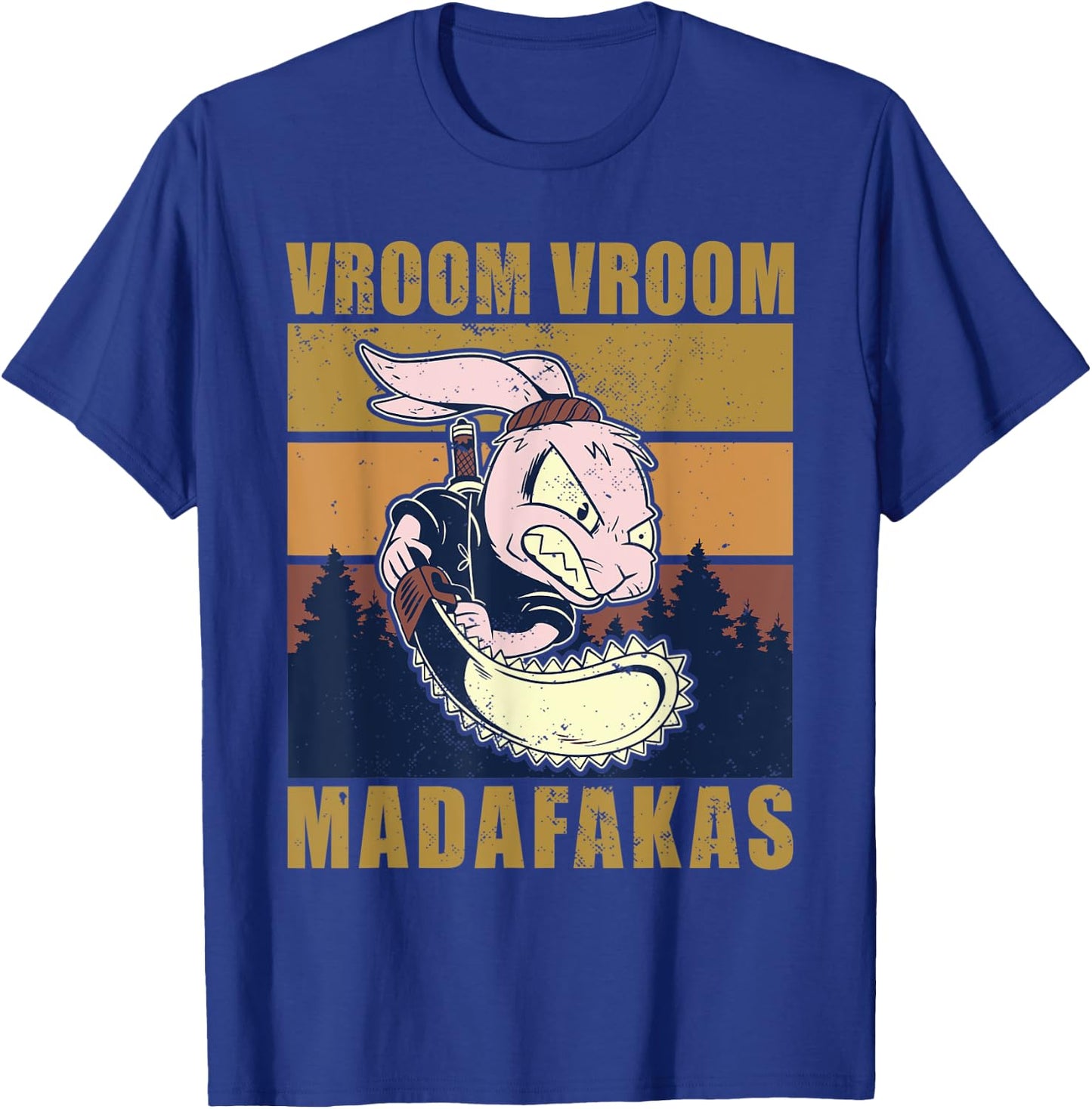 Vroom Vroom Madafakas Rabbit T-Shirt - T-Shirt | Royal