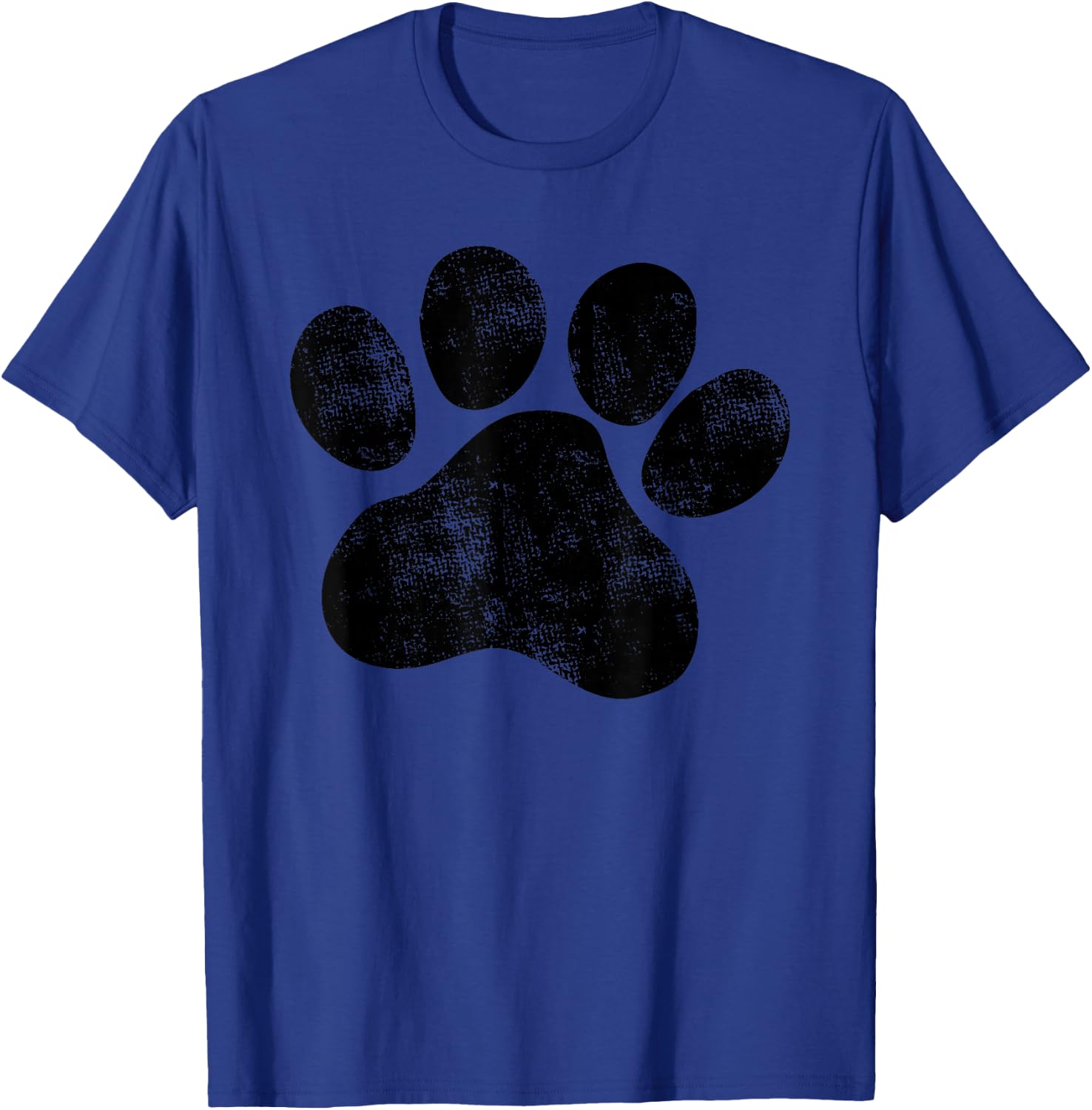 Vintage Dog Paw Men Kids Dog Lovers Small T-Shirt - T-Shirt | Royal
