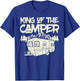 King Of The Camper Camping Family Matching Men Dad Grandpa T-Shirt - T-Shirt | Royal