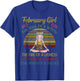 February Girl The Soul of A Witch Vintage February Birthday T-Shirt - T-Shirt | Royal