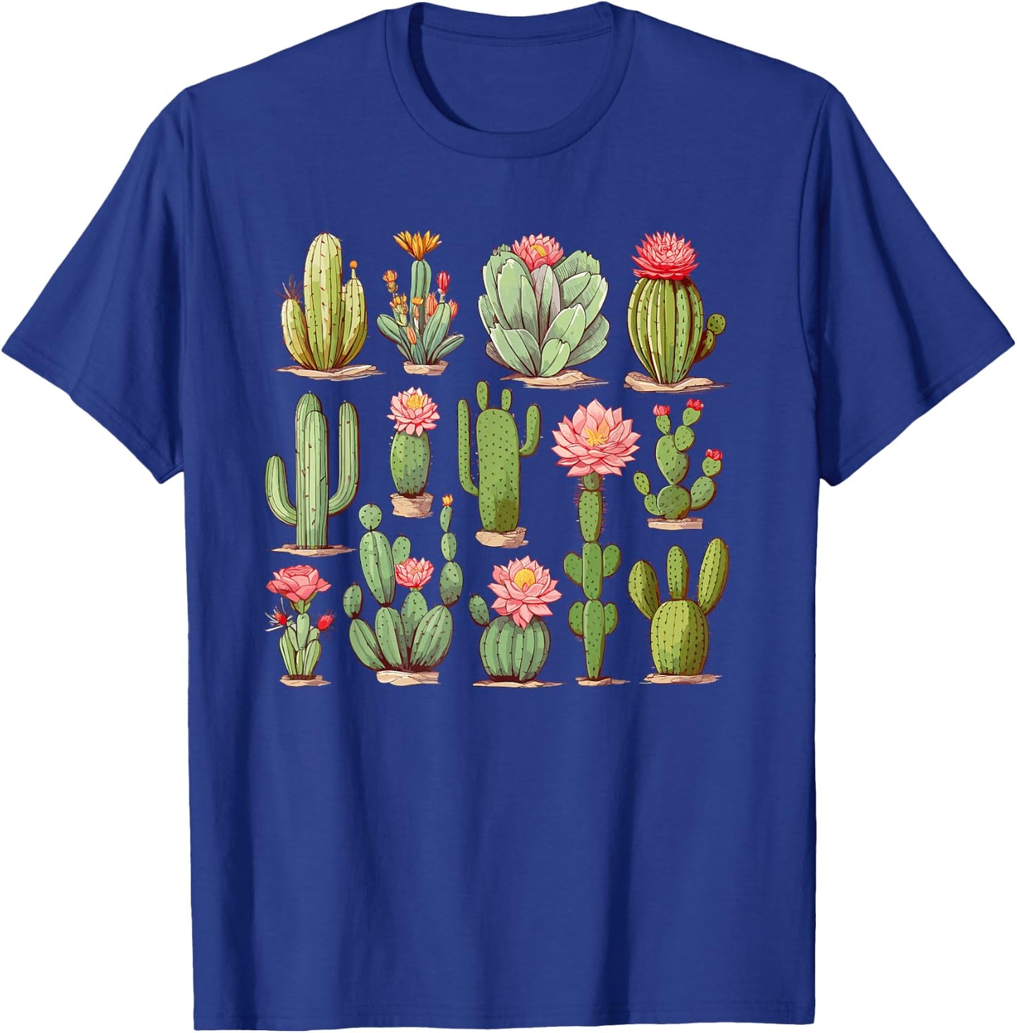 Cactus Lover Gardener Serape Cactus Women T-Shirt - T-Shirt | Royal
