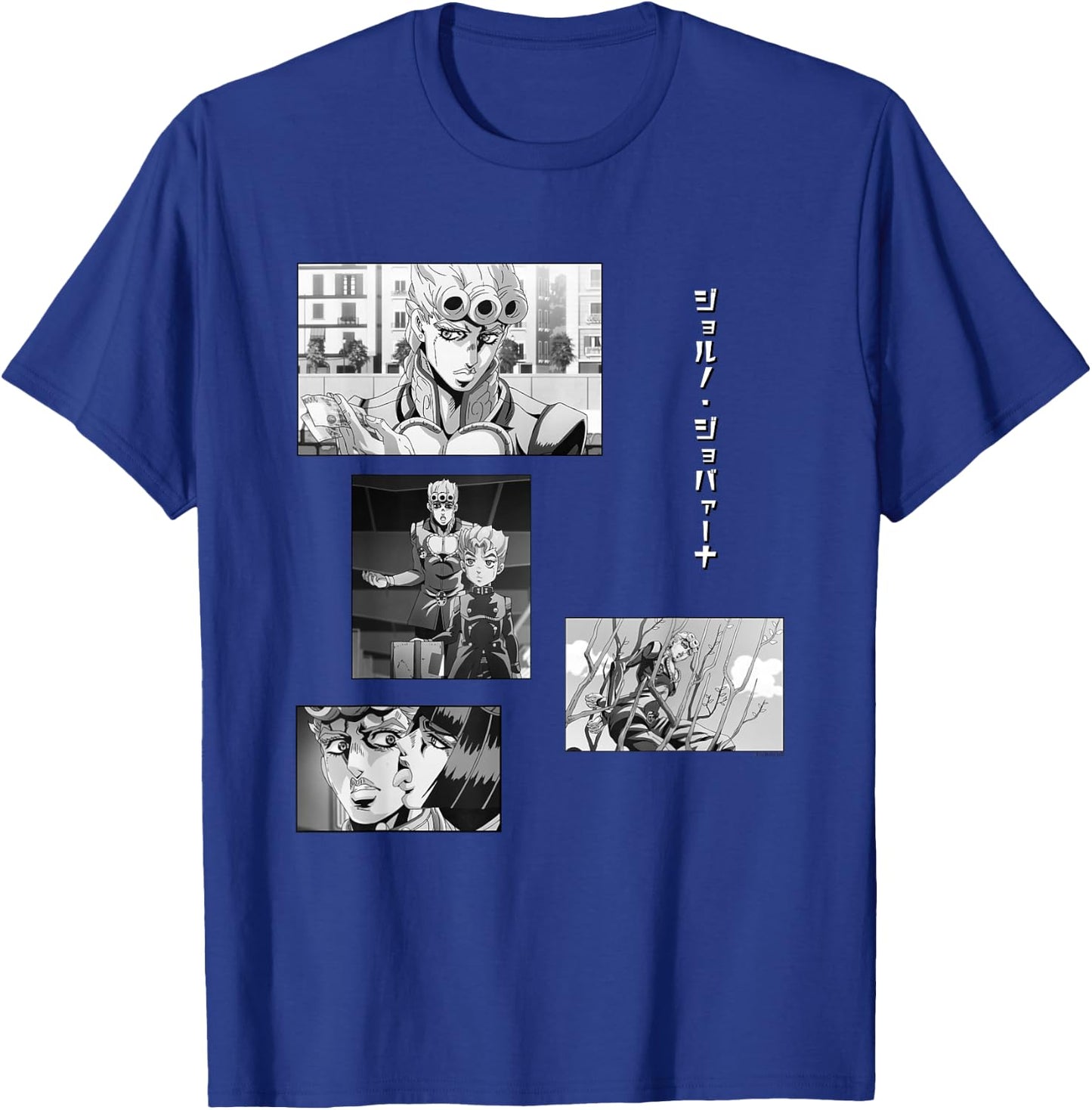 JoJo's Bizarre Adventure Giorno Collage Anime T-Shirt - T-Shirt | Royal