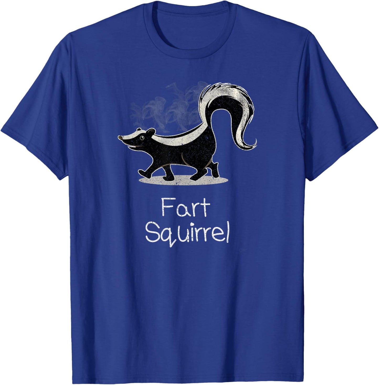 Skunk Design Funny Wrong Animal Name Skunk Fart Squirrel T-Shirt - T-Shirt | Royal